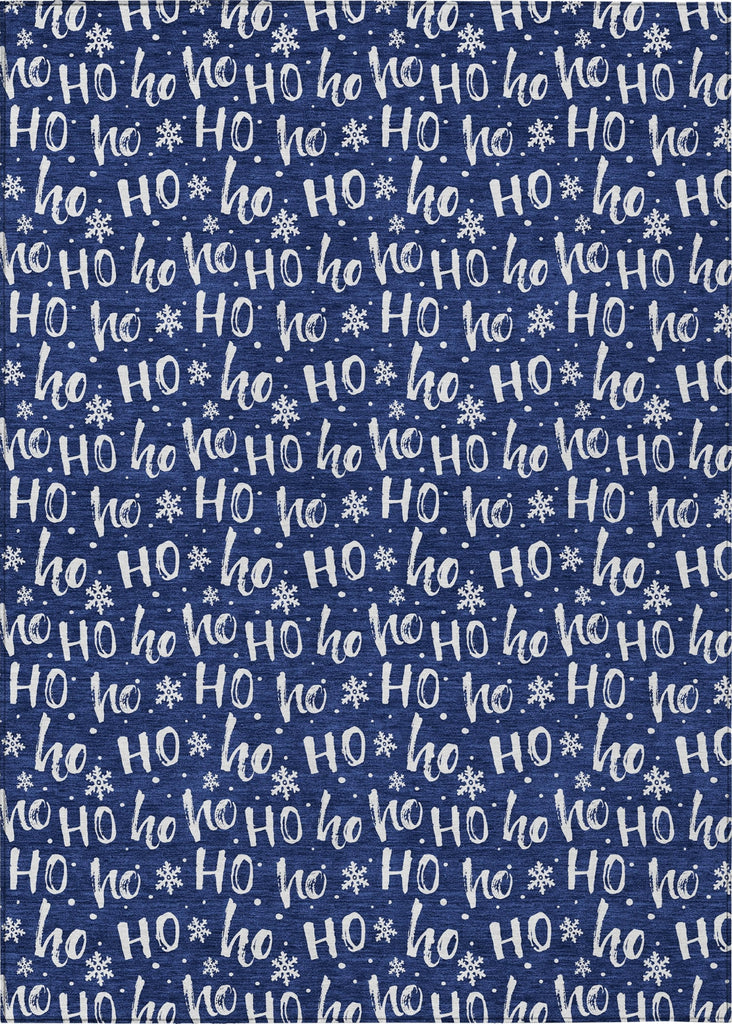 Piper Looms Chantille Christmas ACN1814 Navy Machine Washable Area Rug main image