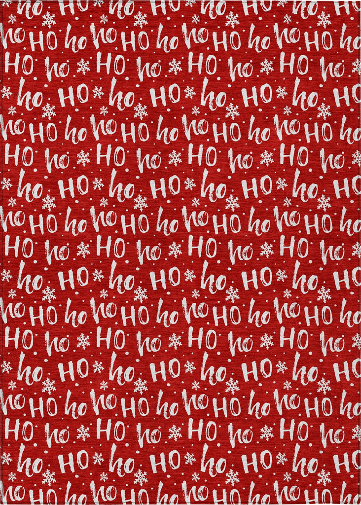 Piper Looms Chantille Christmas ACN1814 Red Machine Washable Area Rug main image