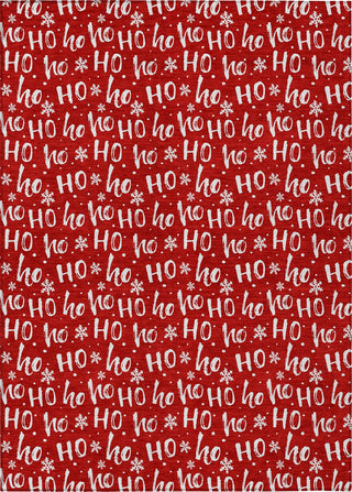 Piper Looms Chantille Christmas ACN1814 Red Machine Washable Area Rug main image