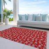 Piper Looms Chantille Christmas ACN1814 Red Machine Washable Area Rug Outdoor Lifestyle Image Feature