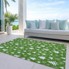 Piper Looms Chantille Christmas ACN1815 Emerald Machine Washable Area Rug Outdoor Lifestyle Image Feature