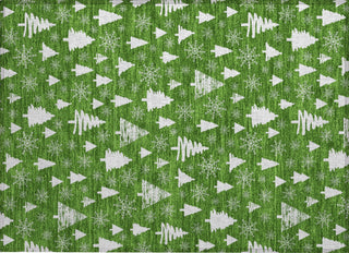 Piper Looms Chantille Christmas ACN1815 Emerald Machine Washable Area Rug Scatter Main Image