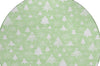 Piper Looms Chantille Christmas ACN1815 Mint Machine Washable Area Rug Round Main Image