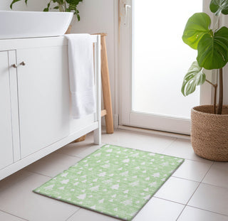 Piper Looms Chantille Christmas ACN1815 Mint Machine Washable Area Rug Scatter Lifestyle Image Feature