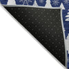 Piper Looms Chantille Christmas ACN1815 Navy Machine Washable Area Rug Backing Image