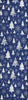 Piper Looms Chantille Christmas ACN1815 Navy Machine Washable Area Rug Runner Main Image