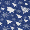 Piper Looms Chantille Christmas ACN1815 Navy Machine Washable Area Rug Swatch Image