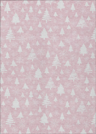 Piper Looms Chantille Christmas ACN1815 Pink Machine Washable Area Rug main image