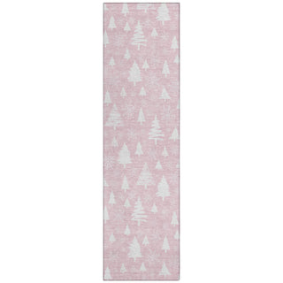 Piper Looms Chantille Christmas ACN1815 Pink Machine Washable Area Rug Runner Main Image