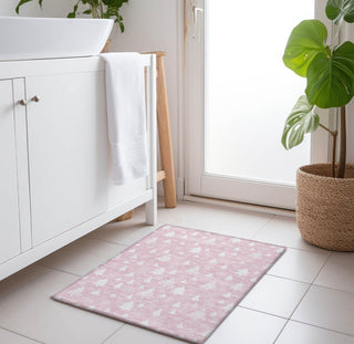Piper Looms Chantille Christmas ACN1815 Pink Machine Washable Area Rug Scatter Lifestyle Image Feature