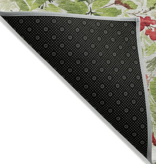 Piper Looms Chantille Christmas ACN1816 Aloe Machine Washable Area Rug Backing Image
