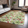 Piper Looms Chantille Christmas ACN1816 Aloe Machine Washable Area Rug Lifestyle Image Feature