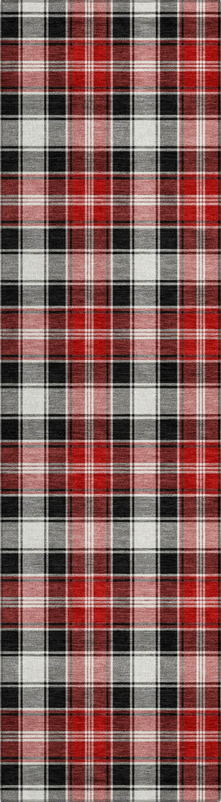 Piper Looms Chantille Christmas ACN1817 Black Machine Washable Area Rug Runner Main Image
