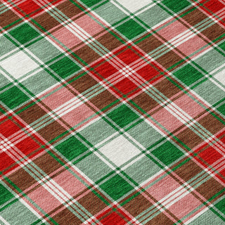 Piper Looms Chantille Christmas ACN1817 Emerald Machine Washable Area Rug Swatch Image