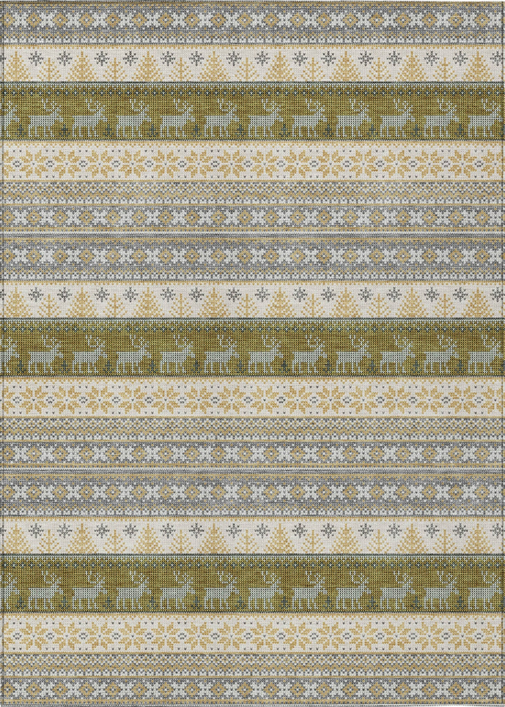 Piper Looms Chantille Christmas ACN1818 Gray Machine Washable Area Rug main image