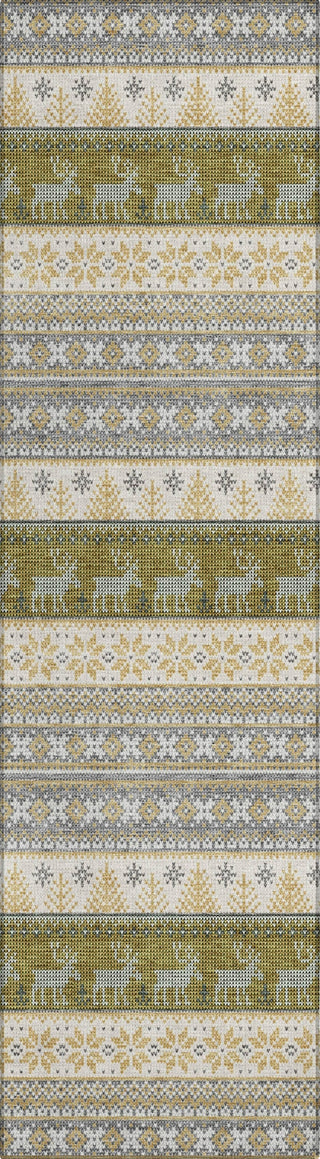 Piper Looms Chantille Christmas ACN1818 Gray Machine Washable Area Rug Runner Main Image