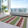 Piper Looms Chantille Christmas ACN1818 Green Machine Washable Area Rug Outdoor Lifestyle Image Feature