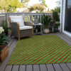 Piper Looms Chantille Christmas ACN1819 Fern Machine Washable Area Rug Outdoor Lifestyle Image Feature