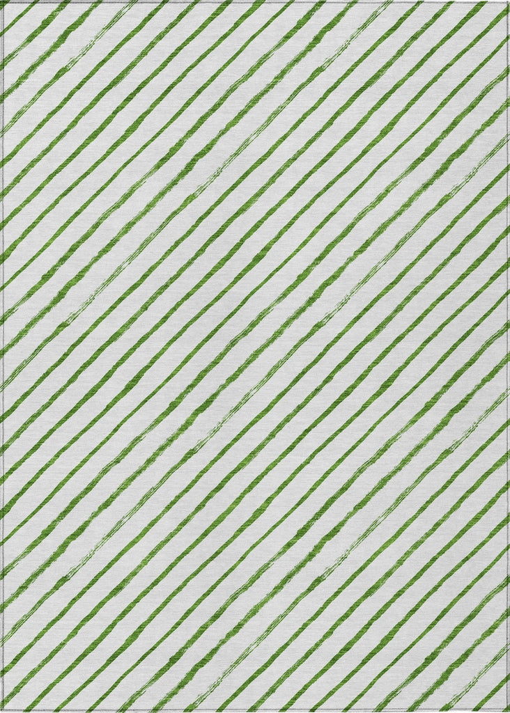 Piper Looms Chantille Christmas ACN1819 Green Machine Washable Area Rug main image