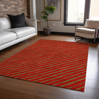 Piper Looms Chantille Christmas ACN1819 Merlot Machine Washable Area Rug Lifestyle Image Feature