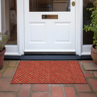 Piper Looms Chantille Christmas ACN1819 Merlot Machine Washable Area Rug Scatter Outdoor Lifestyle Image Feature