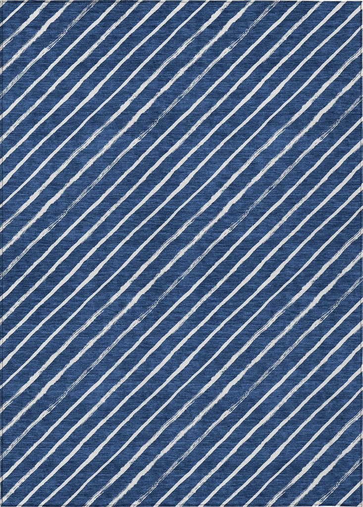 Piper Looms Chantille Christmas ACN1819 Navy Machine Washable Area Rug main image