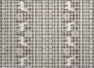 Piper Looms Chantille Christmas ACN1820 Brown Machine Washable Area Rug Scatter Main Image