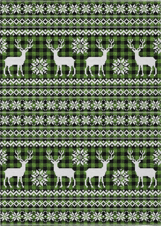 Piper Looms Chantille Christmas ACN1820 Cactus Machine Washable Area Rug main image