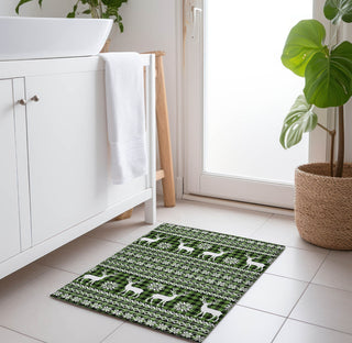 Piper Looms Chantille Christmas ACN1820 Cactus Machine Washable Area Rug Scatter Lifestyle Image Feature
