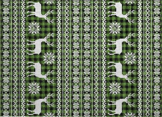 Piper Looms Chantille Christmas ACN1820 Cactus Machine Washable Area Rug Scatter Main Image