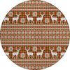 Piper Looms Chantille Christmas ACN1820 Fern Machine Washable Area Rug Round Main Image