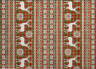 Piper Looms Chantille Christmas ACN1820 Fern Machine Washable Area Rug Scatter Main Image