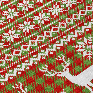 Piper Looms Chantille Christmas ACN1820 Fern Machine Washable Area Rug Swatch Image