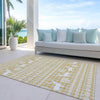 Piper Looms Chantille Christmas ACN1820 Gold Machine Washable Area Rug Outdoor Lifestyle Image Feature