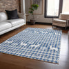 Piper Looms Chantille Christmas ACN1820 Navy Machine Washable Area Rug Lifestyle Image Feature