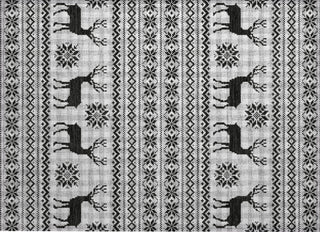Piper Looms Chantille Christmas ACN1820 Silver Machine Washable Area Rug Scatter Main Image