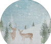 Piper Looms Chantille Christmas ACN1821 Sky Machine Washable Area Rug Round Main Image