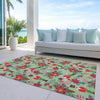Piper Looms Chantille Christmas ACN1822 Aloe Machine Washable Area Rug Outdoor Lifestyle Image Feature