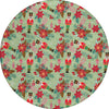 Piper Looms Chantille Christmas ACN1822 Aloe Machine Washable Area Rug Round Main Image