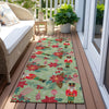 Piper Looms Chantille Christmas ACN1822 Aloe Machine Washable Area Rug Runner Outdoor Lifestyle Image Feature