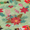 Piper Looms Chantille Christmas ACN1822 Aloe Machine Washable Area Rug Swatch Image