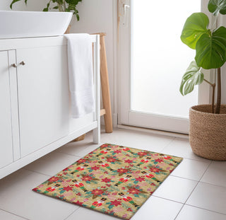 Piper Looms Chantille Christmas ACN1822 Gold Machine Washable Area Rug Scatter Lifestyle Image Feature