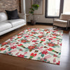 Piper Looms Chantille Christmas ACN1822 Ivory Machine Washable Area Rug Lifestyle Image Feature