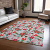Piper Looms Chantille Christmas ACN1822 Silver Machine Washable Area Rug Lifestyle Image Feature