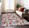 Piper Looms Chantille Christmas ACN1822 Silver Machine Washable Area Rug Lifestyle Image Feature