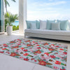Piper Looms Chantille Christmas ACN1822 Silver Machine Washable Area Rug Outdoor Lifestyle Image Feature