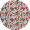 Piper Looms Chantille Christmas ACN1822 Silver Machine Washable Area Rug Round Main Image
