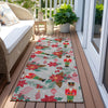 Piper Looms Chantille Christmas ACN1822 Silver Machine Washable Area Rug Runner Outdoor Lifestyle Image Feature