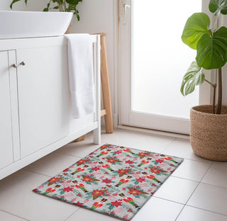 Piper Looms Chantille Christmas ACN1822 Silver Machine Washable Area Rug Scatter Lifestyle Image Feature
