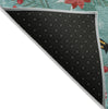 Piper Looms Chantille Christmas ACN1822 Teal Machine Washable Area Rug Backing Image